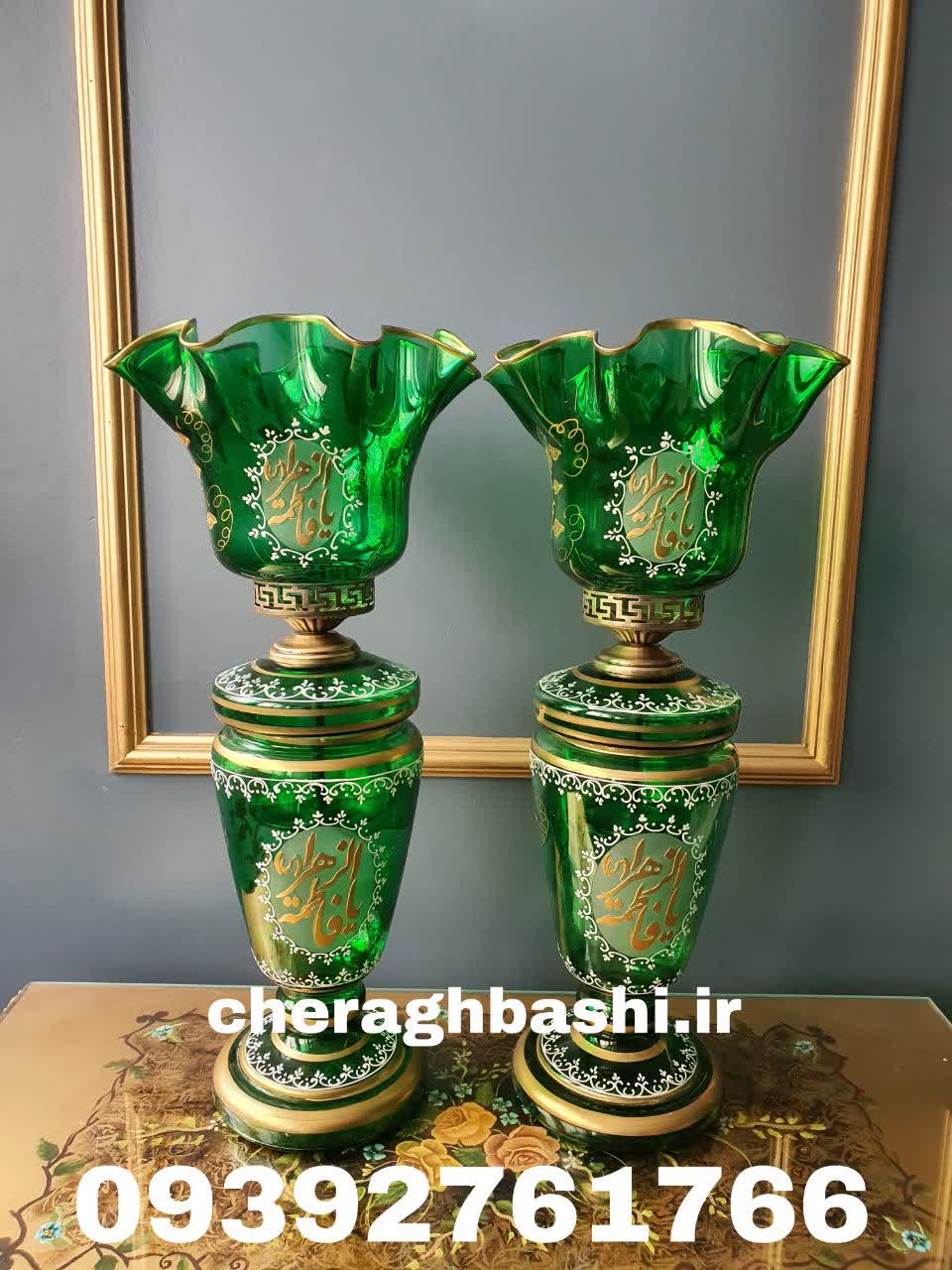 یک جفت لاله مذهبی اسم مبارکه حکاکی شده