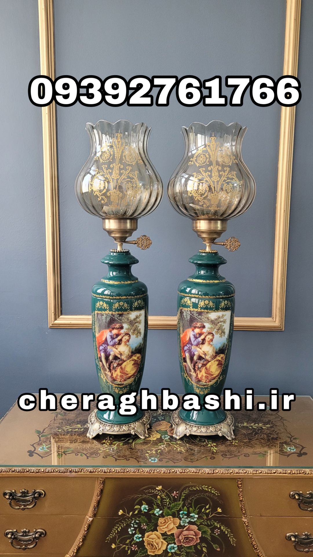 یک جفت چراغ دنسی مدل ایتالیایی